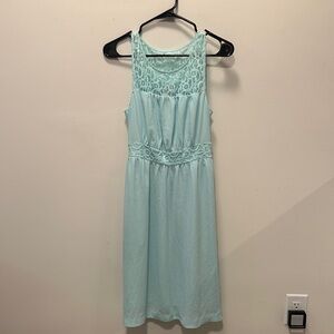ANTHROPOLOGIE “HD in Paris”  Sky Blue Lace Dress - perfect condition!